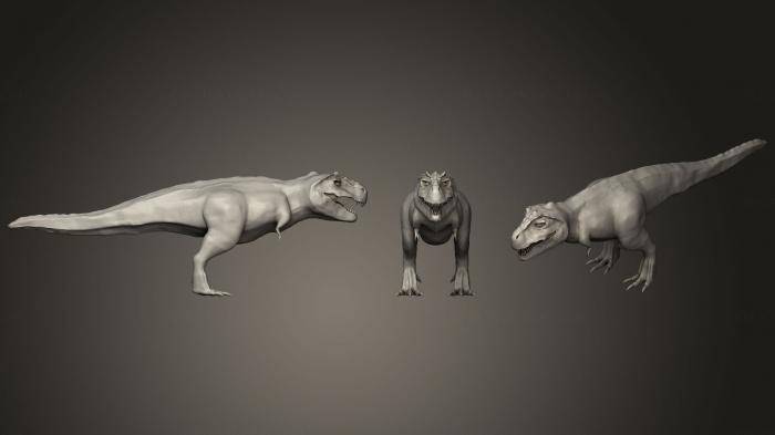 Animal figurines (STKJ_1814) 3D model for CNC machine